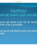 Bài giảng Luật lao động - Chương 2: Quan hệ pháp luật lao động