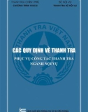 các quy định về thanh tra phục vụ công tác thanh tra ngành nội vụ: phần 1