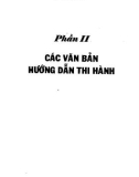 Các văn bản hướng dẫn thi hành và Luật doanh nghiệp: Phần 2