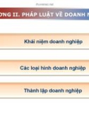 Bài giảng Luật Kinh tế: Chương 2 (tt)