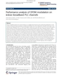 Báo cáo hóa học: Performance analysis of OFDM modulation on indoor broadband PLC channels