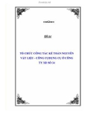 Báo cáo tốt nghiệp: Tổ chức công tác kế toán nguyên vật liệu - công cụ dụng cụ ở Công ty XD số 34