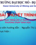 Bài thuyết trình: Tìm hiểu quá trình xử lý nước thải bằng phương pháp sinh học