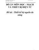 Đề tài Thiết kế bộ nguồn đa năng 