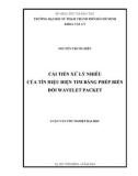 Luận văn tốt nghiệp đại học: Cải tiến xử lý nhiễu của tín hiệu điện tim bằng phép biến đổi Wavelet Packet