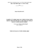 Tóm tắt Luận án Tiến sĩ Hóa học: Nghiên cứu động học quá trình nitrat hóa trong môi trường bị ức chế theo kỹ thuật màng vi sinh chuyển động