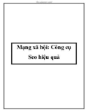 Mạng xã hội: Công cụ Seo hiệu quả