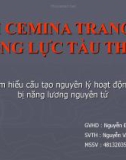 Đề tài: Tìm hiểu cấu tạo nguyên lý hoạt động của thiết bị năng lương nguyên tử