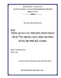 Luận văn Thạc sĩ Sư phạm Vật lý: Tổng quan các phương pháp phân tích 210PO trong mẫu môi trường bằng hệ phổ kế alpha