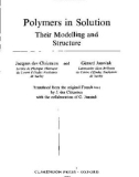 Ebook Polymers in solution: Their modelling and structure - Jacques des Cloizeaux, Gérard Jannink