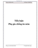 Tiểu luận: Phụ gia chống ăn mòn