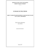 Summary of PhD thesis Business administration: Direct marketing development at retailers in Hanoi city in 2015-2030 period