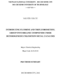 Summary of PhD Thesis Chemical Engineering: Introducing fluorine and trifluoromethyl group into organic compounds under heterogeneous transition metal catalysis