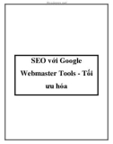 SEO với Google Webmaster Tools - Tối ưu hóa