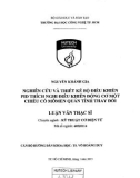 Luận văn Thạc sĩ Kỹ thuật Cơ điện tử: Nghiên cứu và thiết kế bộ điều khiển PID thích nghi điều khiển động cơ một chiều có mômen quán tính thay đổi