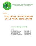 Đề tài: Ứng dụng vi sinh trong xử lý nước thải lò mổ