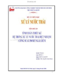 Đồ án Xử lý nước thải: Tính toán thiết kế hệ thống xử lý nước thải dệt nhuộm công suất 500m3/ngày đêm