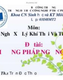 Bài thuyết trình môn Công nghệ xử lý khí thải và tiếng ồn: Phương pháp ngưng tụ