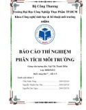 Báo cáo thực hành môn Thí nghiệm phân tích môi trường - Bài 8: Phân tích Nitrogen hữu cơ trong nước