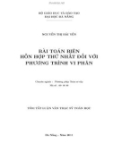 Tóm tắt luận văn thạc sĩ toán học: Bài toán biên hỗn hợp thứ nhất đối với phương trình vi phân