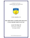 Luận văn Thạc sĩ Kỹ thuật: Điều khiển động cơ không đồng bộ ba pha sử dụng bộ điều khiển fuzzy FOC