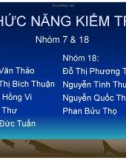 Tiểu luận: Chức năng kiểm tra