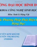 Thuyết trình: Các phương pháp phát hiện bò động dục