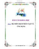 Báo cáo khoa học: MIỄN DỊCH NHÂN TẠO VÀ ỨNG DỤNG