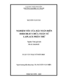 Luận văn Thạc sĩ Toán học: Nghiệm yếu của bài toán biên Dirichlet chứa toán tử Laplace phân thứ