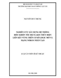 Luận án Tiến sĩ Kỹ thuật: Nghiên cứu xây dựng hệ thống điều khiển tốc độ tuabin thủy điện liên kết vùng trên cơ sở logic mờ và mạng nơron nhân tạo