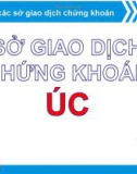 bài thuyết trình tiểu luận: Sở giao dịch chứng khoán úc