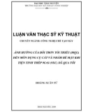 Luận văn: ẢNH HƯỞNG CỦA BÔI TRƠN TỐI THIỂU (MQL) ĐẾN MÒN DỤNG CỤ CẮT VÀ NHÁM BỀ MẶT KHI TIỆN TINH THÉP 9CrSi (9XC) ĐÃ QUA TÔI