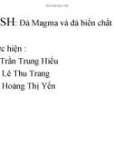 Bài thuyết trình: Đá Magma và đá biến chất (PDSH)