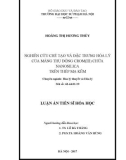 Luận án tiến sĩ Hóa học: Nghiên cứu chế tạo và đặc trưng hóa lý của màng thụ động crom(III) chứa nanosilica trên thép mạ kẽm