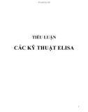 TIỂU LUẬN: CÁC KỸ THUẬT ELISA