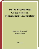 Ebook Test of professional competence in management accounting: Part 1 - Heather Barnwell, Adrian Sims