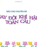 Báo cáo chuyên đề: Thay đổi khí hậu toàn cầu