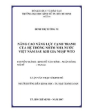 Luận văn: Nâng cao năng lực cạnh tranh của NHTM nhà nước Việt Nam sau khi gia nhập WTO