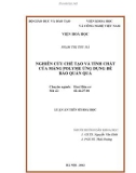 Luận án tiến sĩ Hóa học: Nghiên cứu chế tạo và tính chất của màng polyme ứng dụng để bảo quản quả