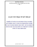 Luận văn Thạc sĩ Kỹ thuật: Nghiên cứu đề xuất giải pháp nâng cao hiệu quả chống neo và neo cáp cho đường lò dọc vỉa vận tải đào trong than mức -50 vỉa 18 khu IV mỏ Tây Bắc Ngã Hai Công ty TNHH MTV 35 Tổng công ty than Đông Bắc