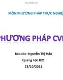 Bài thuyết trình Phương pháp CVD