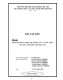 Tiểu luận: Thiết Kế Hoàn Thiện Hệ Thống Xử Lý Nước Thải Nhà Máy Chế Biến Tinh Bột Sắn