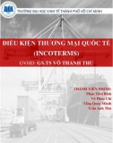 Bài tiểu luận: Điều kiện thương mại quốc tế (Incoterms)