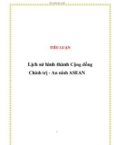 Tiểu luận: Lịch sử hình thành Cộng đồng Chính trị - An ninh ASEAN