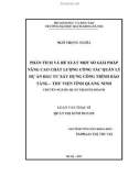Luận văn Thạc sĩ Quản trị kinh doanh: Phân tích và đề xuất một số giải pháp nâng cao chất lượng công tác quản lý dự án đầu tư xây dựng công trình bảo tàng – thư viện tỉnh Quảng Ninh