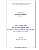 Tiểu luận Xây dựng thang bảng lương: Quy trình xây dựng thang, bảng lương theo phương pháp so sánh cặp