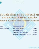 Tiểu luận: Yếu tố về giới tính, sự tự tin quá mức trên thị trường chứng khoán