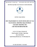 Luận văn Thạc sĩ Kinh tế: Đẩy mạnh dịch vụ ngân hàng bán lẻ tại Ngân hàng thương mại cổ phần Sài Gòn Thương Tín chi nhánh Bình Phước