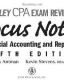 Ebook Wiley CPA exam review focus notes: Financial accounting and reporting (5th edition)