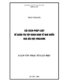 Luận văn Thạc sĩ Luật học: Cải cách pháp luật về quản trị tập đoàn kinh tế nhà nước qua bài học Vinashin
